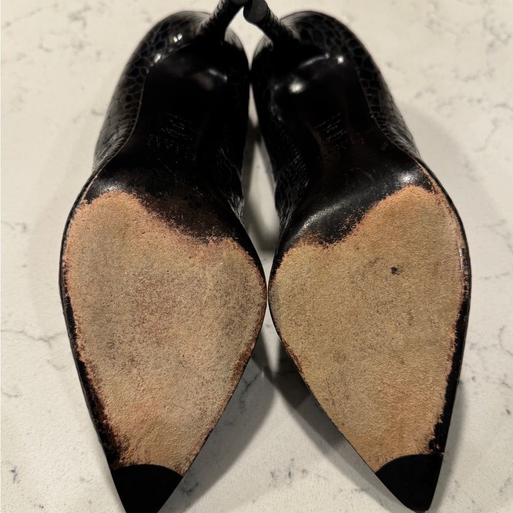 Stuart Weizmann Smoke Phython Snake Nouveau Pumps - image 4